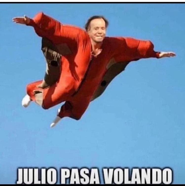 Julio pasa volando